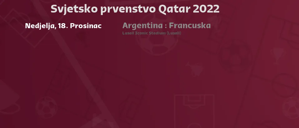 Svjetsko prvenstvo Qatar 2022 - Sljedeće utakmice. Za prijenose uživo i TV program utakmica provjerite ispod.