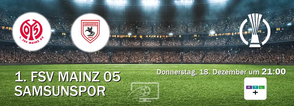 Das Spiel zwischen 1. FSV Mainz 05 und Samsunspor wird am Donnerstag, 18. Dezember um  21:00, live vom RTL+ übertragen.