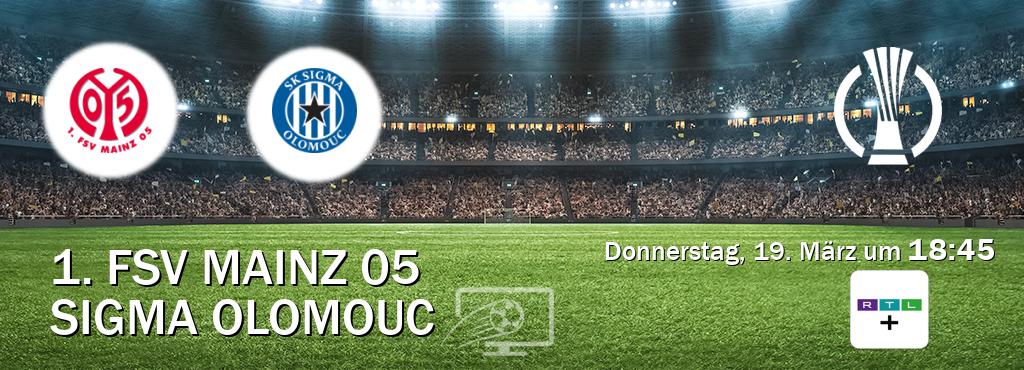 Das Spiel zwischen 1. FSV Mainz 05 und Sigma Olomouc wird am Donnerstag, 19. März um  18:45, live vom RTL+ übertragen.