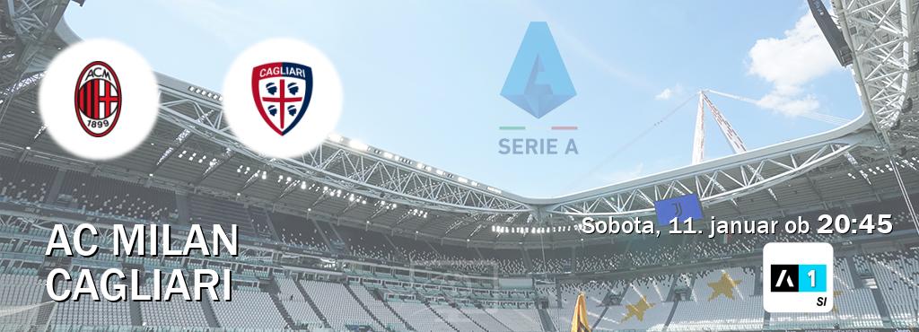 Prenos tekme med AC Milan in Cagliari v živo na Arena Sport 1 (sobota, 11. januar ob  20:45 uri).