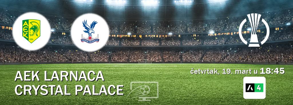 Izravni prijenos utakmice AEK Larnaca i Crystal Palace pratite uživo na Arena Sport 4 (četvrtak, 19. mart u  18:45).