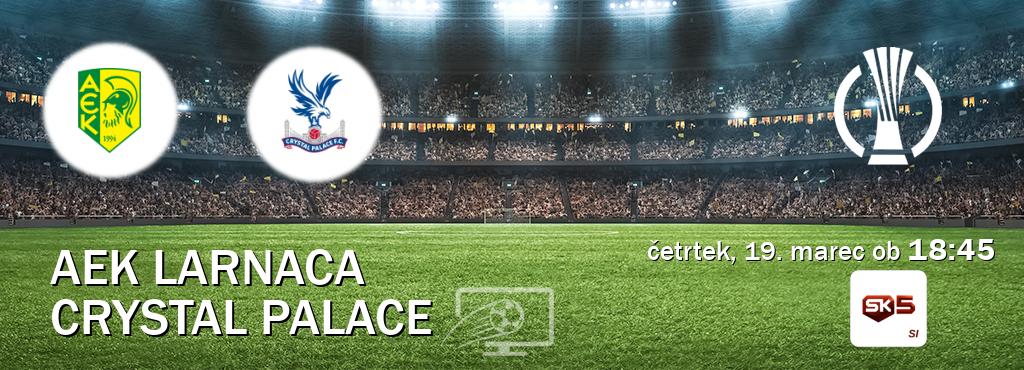 AEK Larnaca in Crystal Palace v živo na Sportklub 5. Prenos tekme bo v četrtek, 19. marec ob  18:45