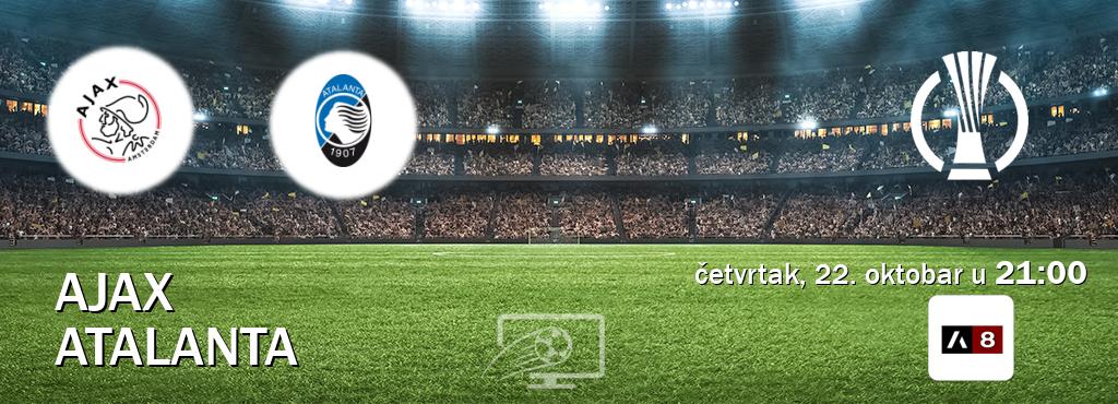 Izravni prijenos utakmice Ajax i Atalanta pratite uživo na Arena Sport 8 (četvrtak, 22. oktobar u 21:00). Izravni prijenos utakmice Ajax i Atalanta pratite uživo na Arena Sport 8 (četvrtak, 22. oktobar u 21:00).
