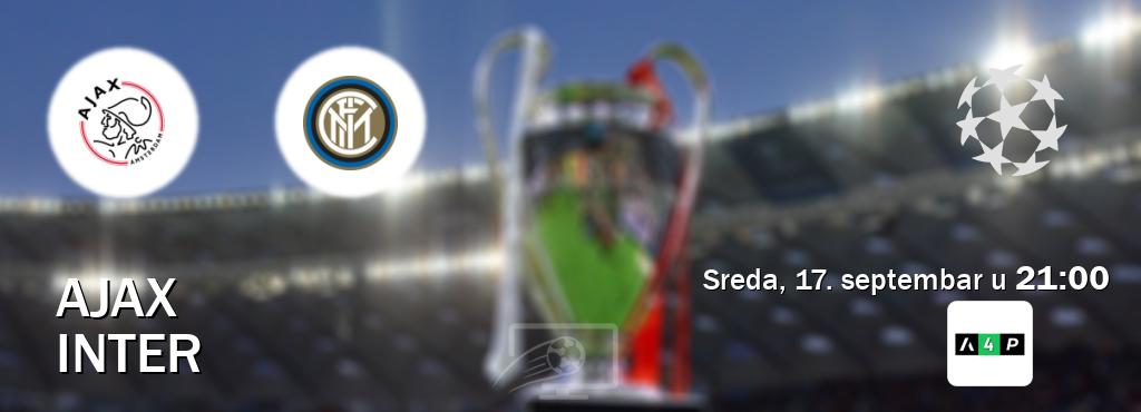 Izravni prijenos utakmice Ajax i Inter pratite uživo na Arena Premium 4 (sreda, 17. septembar u 21:00). Izravni prijenos utakmice Ajax i Inter pratite uživo na Arena Premium 4 (sreda, 17. septembar u 21:00).
