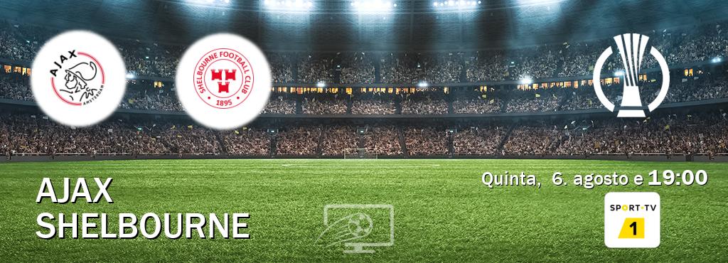 Jogo entre Ajax e Shelbourne tem emissão Sport TV 1 (quinta, 6. agosto e 19:00). Jogo entre Ajax e Shelbourne tem emissão Sport TV 1 (quinta, 6. agosto e 19:00).