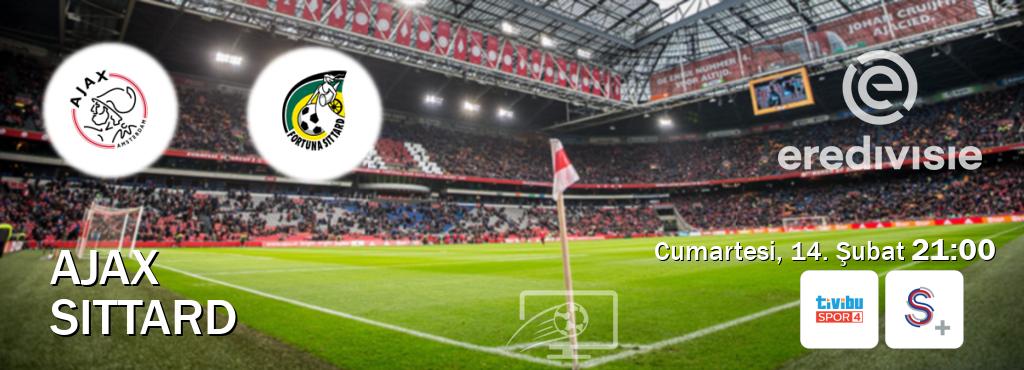 Karşılaşma Ajax - Sittard Tivibu Spor 4 ve S Sport +'den canlı yayınlanacak (Cumartesi, 14. Şubat  21:00).