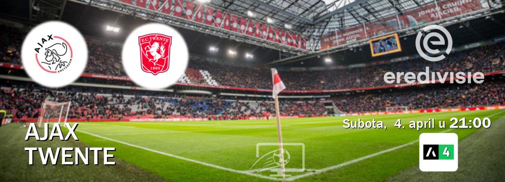 Izravni prijenos utakmice Ajax i Twente pratite uživo na Arena Sport 4 (subota,  4. april u  21:00).