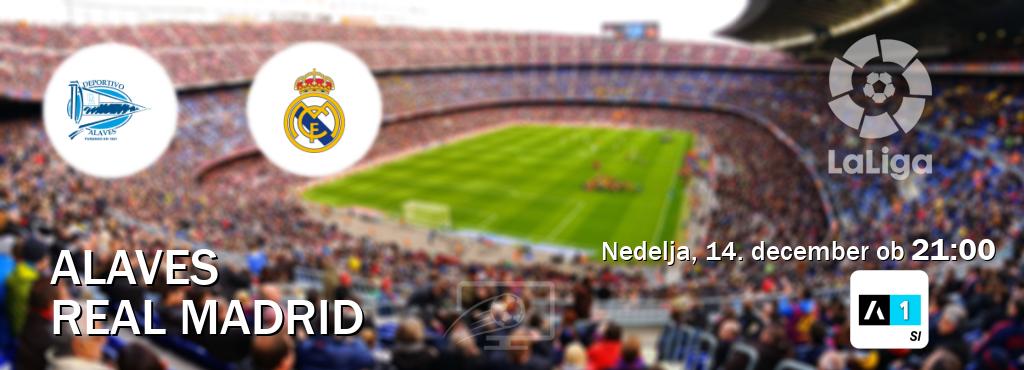 Prenos tekme med Alaves in Real Madrid v živo na Arena Sport 1 (nedelja, 14. december ob  21:00 uri).