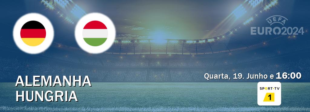 Jogo entre Alemanha e Hungria tem emissão Sport TV 1 (Quarta, 19. Junho e  16:00).