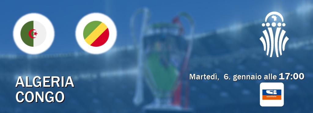 Il match Algeria - Congo sarà trasmesso in diretta TV su Sportitalia (ore 17:00)
