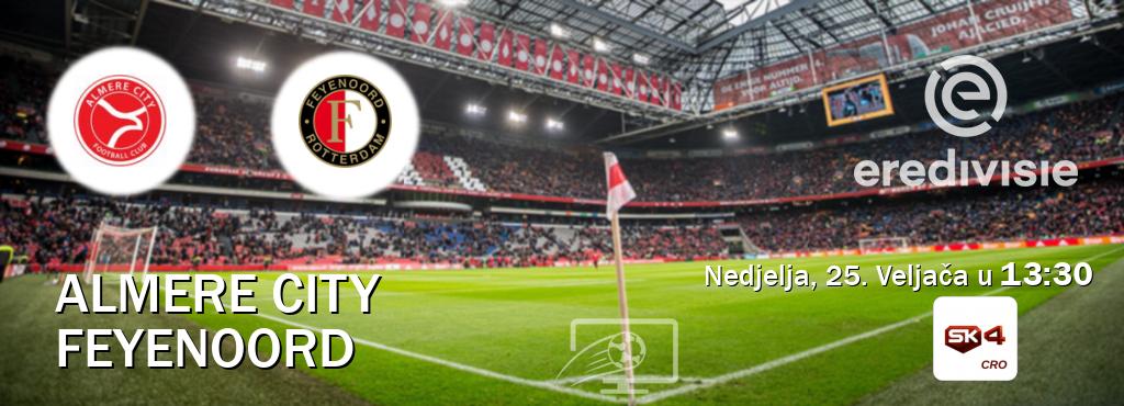 Izravni prijenos utakmice Almere City i Feyenoord pratite uživo na Sportklub 4 (Nedjelja, 25. Veljača u  13:30).