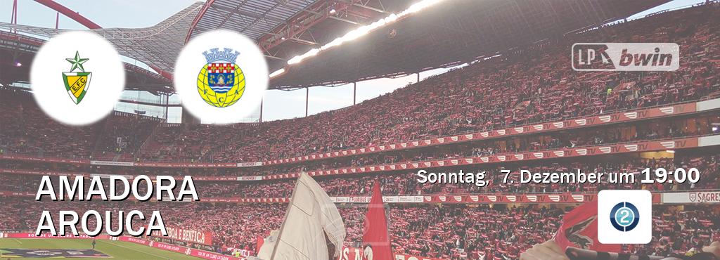 Das Spiel zwischen Amadora und Arouca wird am Sonntag,  7. Dezember um  19:00, live vom Sportdigital FUSSBALL 2 übertragen.