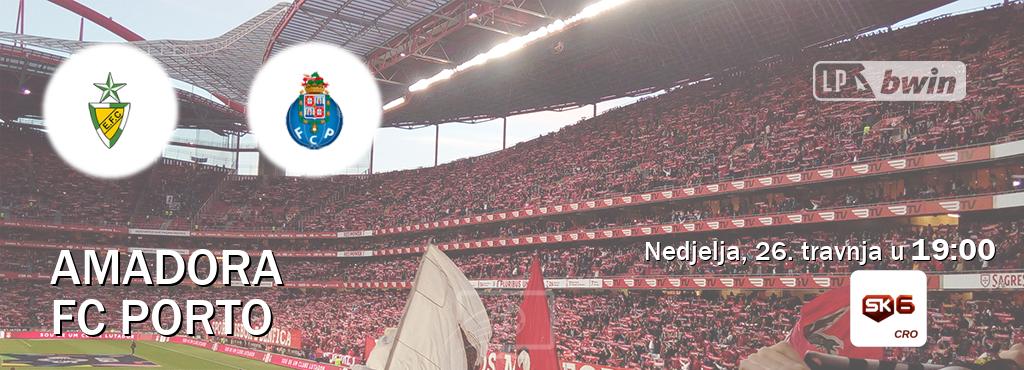 Izravni prijenos utakmice Amadora i FC Porto pratite uživo na Sportklub 6 (nedjelja, 26. travnja u  19:00).