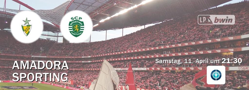 Das Spiel zwischen Amadora und Sporting wird am Samstag, 11. April um  21:30, live vom Sportdigital FUSSBALL übertragen.