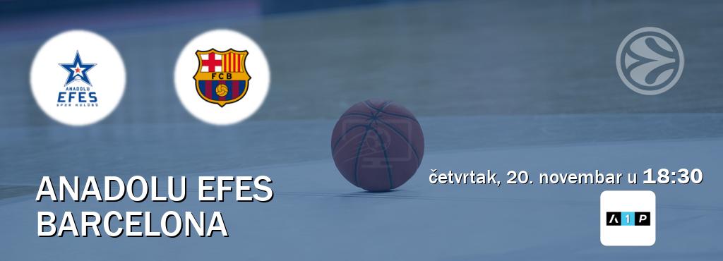 Izravni prijenos utakmice Anadolu Efes i Barcelona pratite uživo na Arena Premium 1 (četvrtak, 20. novembar u 18:30). Izravni prijenos utakmice Anadolu Efes i Barcelona pratite uživo na Arena Premium 1 (četvrtak, 20. novembar u 18:30).