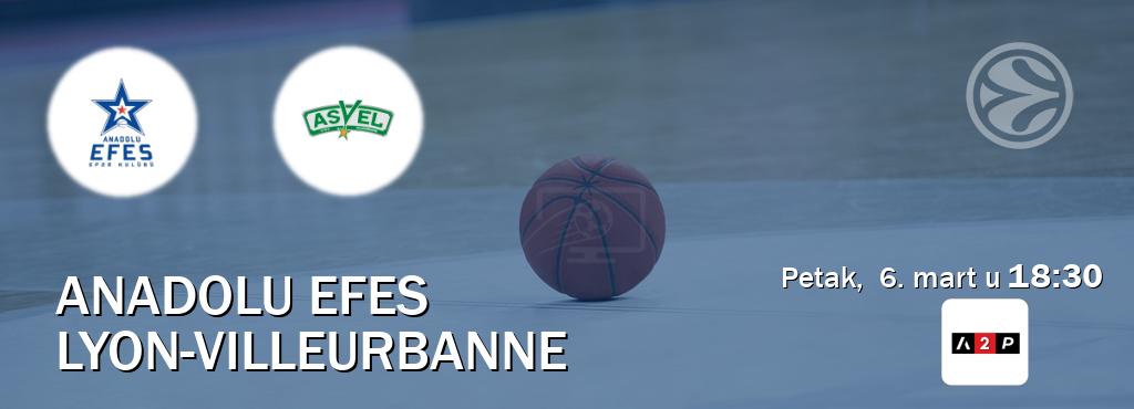 Izravni prijenos utakmice Anadolu Efes i Lyon-Villeurbanne pratite uživo na Arena Premium 2 (petak, 6. mart u 18:30). Izravni prijenos utakmice Anadolu Efes i Lyon-Villeurbanne pratite uživo na Arena Premium 2 (petak, 6. mart u 18:30).