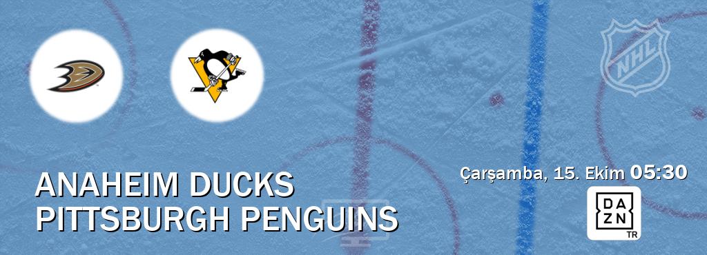 Karşılaşma Anaheim Ducks - Pittsburgh Penguins DAZN'den canlı yayınlanacak (Çarşamba, 15. Ekim 05:30). Karşılaşma Anaheim Ducks - Pittsburgh Penguins DAZN'den canlı yayınlanacak (Çarşamba, 15. Ekim 05:30).