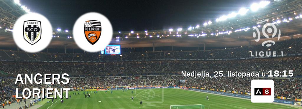 Izravni prijenos utakmice Angers i Lorient pratite uživo na Arena Sport 8 (nedjelja, 25. listopada u 18:15). Izravni prijenos utakmice Angers i Lorient pratite uživo na Arena Sport 8 (nedjelja, 25. listopada u 18:15).