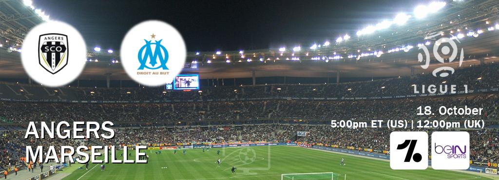 You can watch game live between Angers and Marseille on OneFootball and beIN SPORTS USA(US). You can watch game live between Angers and Marseille on OneFootball and beIN SPORTS USA(US).