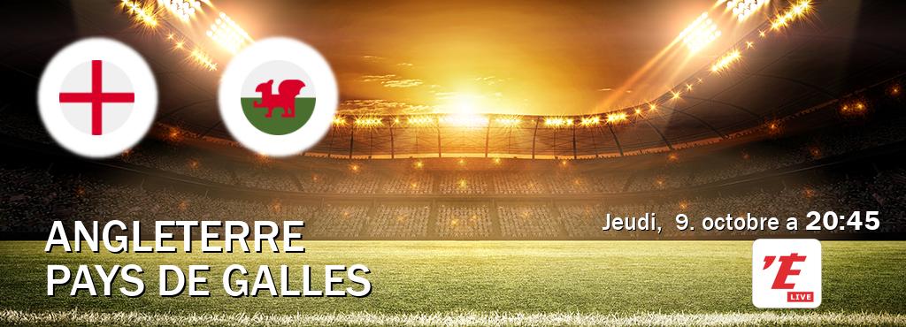 Match entre Angleterre et Pays de Galles en direct à la L'Equipe Live (jeudi,  9. octobre a  20:45).