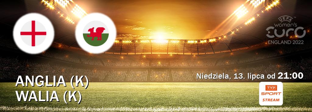 Gra między Anglia (K) i Walia (K) transmisja na żywo w TVP Sport.pl (niedziela, 13. lipca od 21:00). Gra między Anglia (K) i Walia (K) transmisja na żywo w TVP Sport.pl (niedziela, 13. lipca od 21:00).