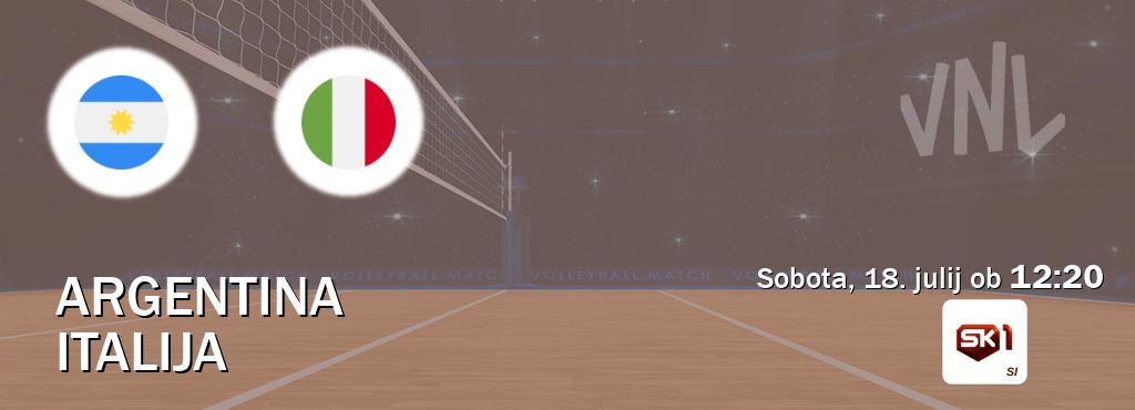 Dvoboj Argentina in Italija s prenosom tekme v živo na Sportklub 1.