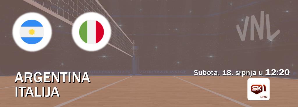 Izravni prijenos utakmice Argentina i Italija pratite uživo na Sportklub 1 (subota, 18. srpnja u  12:20).