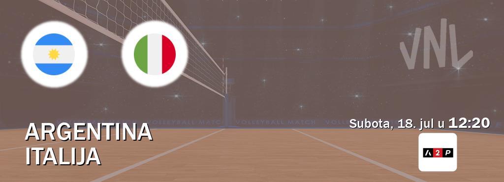 Izravni prijenos utakmice Argentina i Italija pratite uživo na Arena Premium 2 (subota, 18. jul u  12:20).
