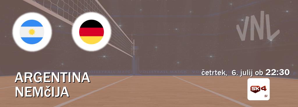 Prenos tekme med Argentina in Nemčija v živo na Sportklub 4 (četrtek,  6. julij ob  22:30 uri).
