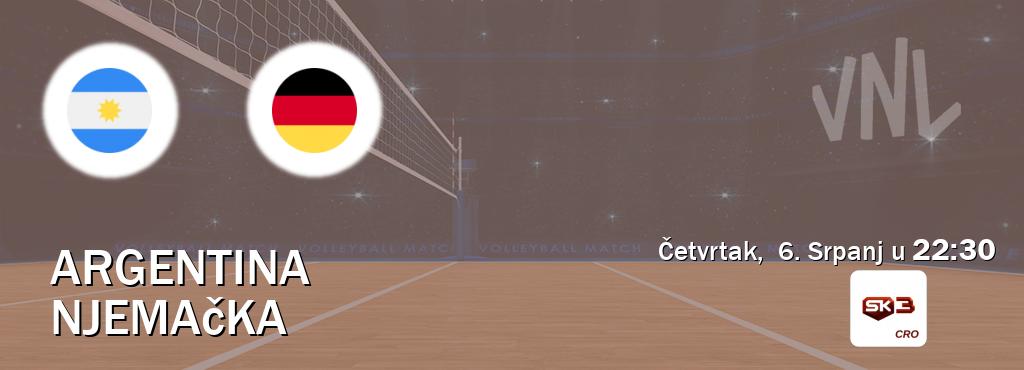 Izravni prijenos utakmice Argentina i Njemačka pratite uživo na Sportklub 3 (Četvrtak,  6. Srpanj u  22:30).