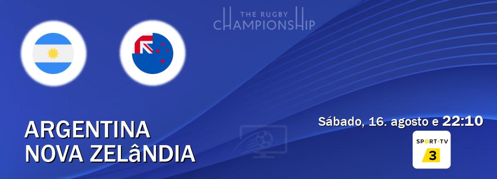 Jogo entre Argentina e Nova Zelândia tem emissão Sport TV 3 (sábado, 16. agosto e 22:10). Jogo entre Argentina e Nova Zelândia tem emissão Sport TV 3 (sábado, 16. agosto e 22:10).