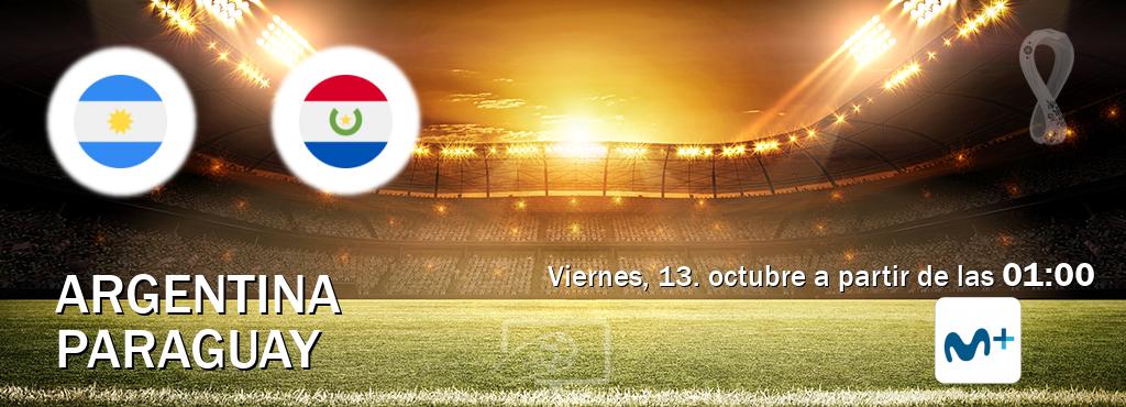El partido entre Argentina y Paraguay será retransmitido por Moviestar+ (viernes, 13. octubre a partir de las  01:00).