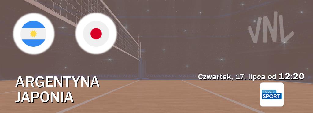 Gra między Argentyna i Japonia transmisja na żywo w Polsat Sport (czwartek, 17. lipca od  12:20).