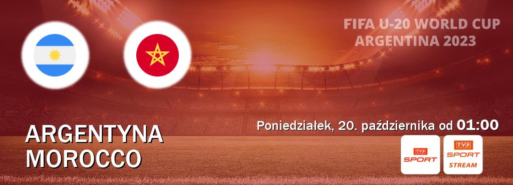 Gra między Argentyna U20 i Morocco U20 transmisja na żywo w TVP Sport i TVP Sport.pl (poniedziałek, 20. października od 01:00). Gra między Argentyna U20 i Morocco U20 transmisja na żywo w TVP Sport i TVP Sport.pl (poniedziałek, 20. października od 01:00).