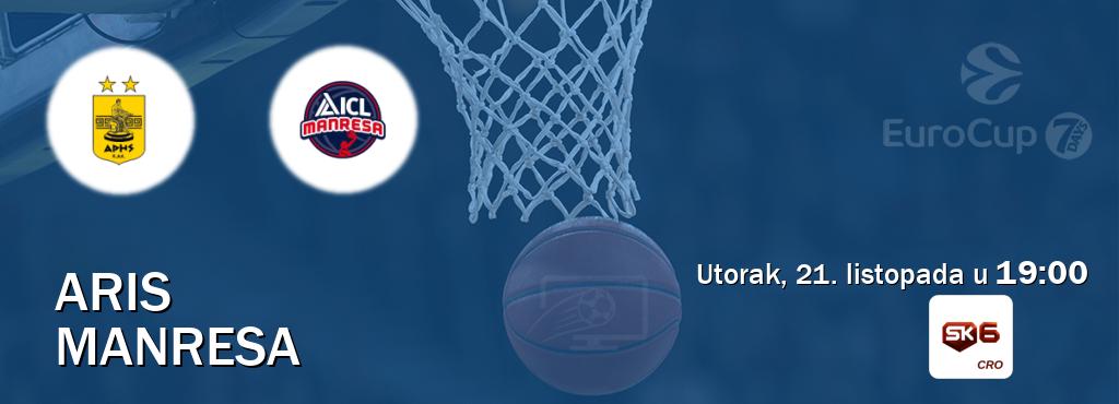 Izravni prijenos utakmice Aris i Manresa pratite uživo na Sportklub 6 (utorak, 21. listopada u  19:00).