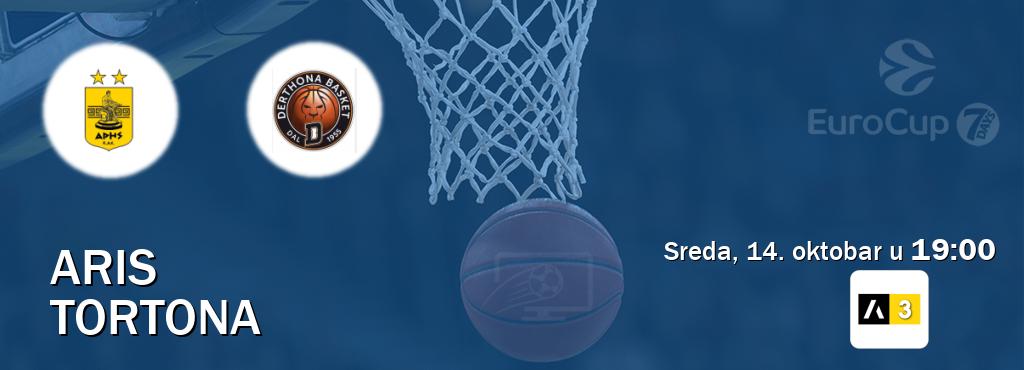 Izravni prijenos utakmice Aris i Tortona pratite uživo na Arena Sport 3 (sreda, 14. oktobar u  19:00).