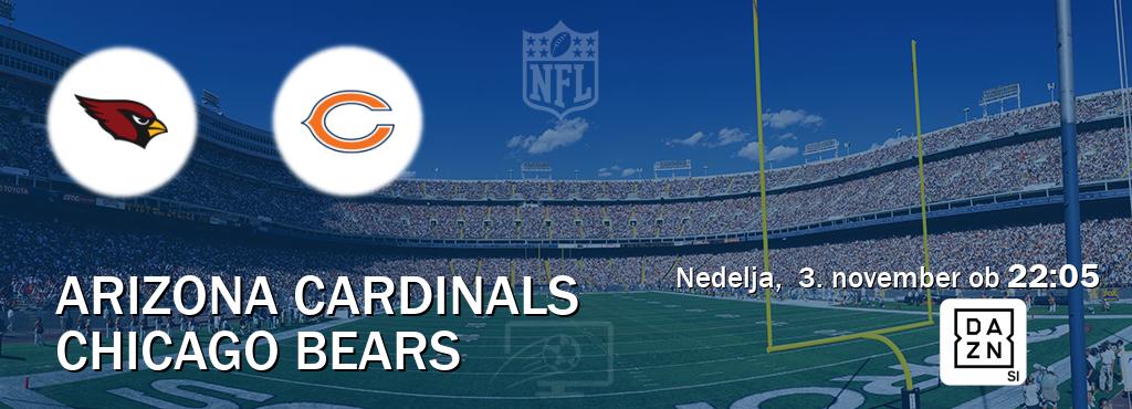 Ne zamudi prenosa tekme Arizona Cardinals - Chicago Bears v živo na DAZN.