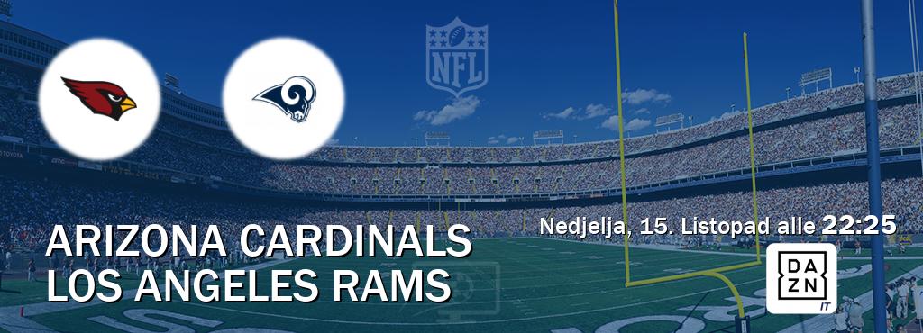 Il match Arizona Cardinals - Los Angeles Rams sarà trasmesso in diretta TV su DAZN Italia (ore 22:25)