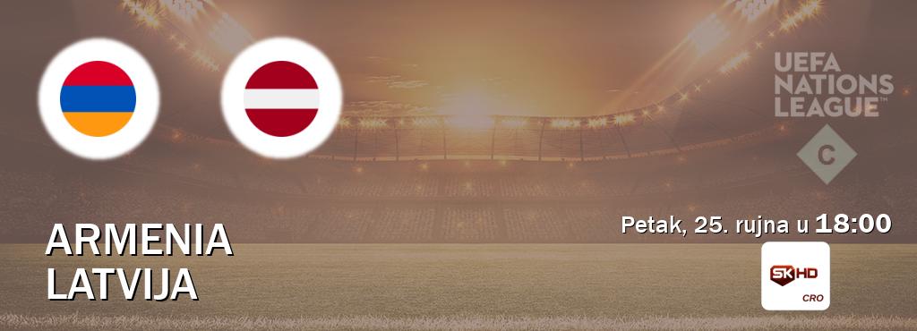 Izravni prijenos utakmice Armenia i Latvija pratite uživo na Sportklub HD (petak, 25. rujna u  18:00).