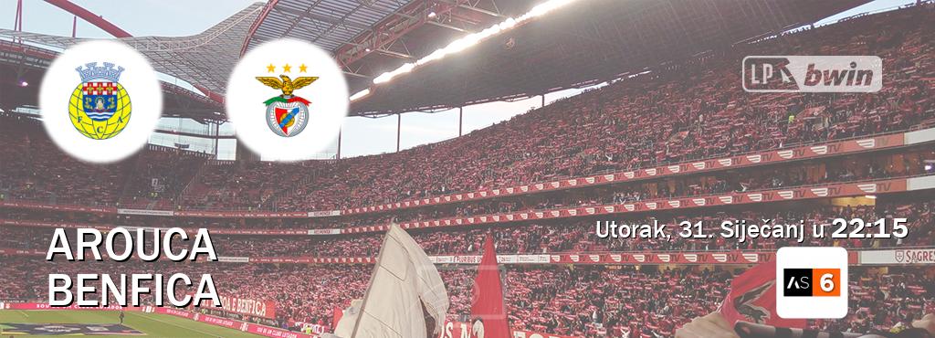 Izravni prijenos utakmice Arouca i Benfica pratite uživo na Arena Sport 6 (Utorak, 31. Siječanj u  22:15).