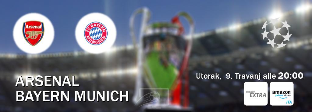 Il match Arsenal - Bayern Munich sarà trasmesso in diretta TV su Mediaset Extra e Mediaset Infinity (ore 20:00)