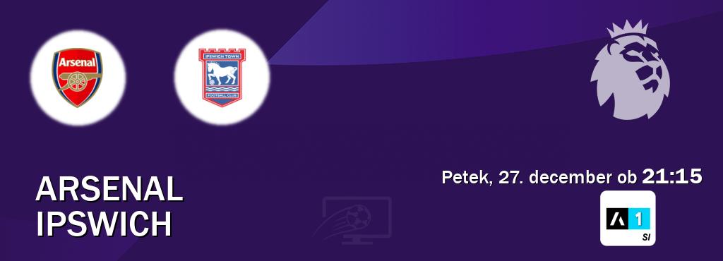 Prenos tekme med Arsenal in Ipswich v živo na Arena Sport 1 (petek, 27. december ob  21:15 uri).