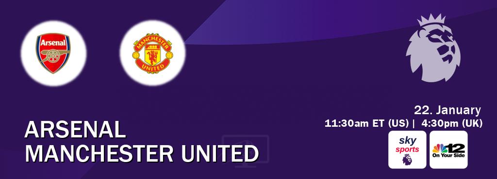 You can watch game live between Arsenal and Manchester United on Sky Sports Premier League and WWBT TV.
