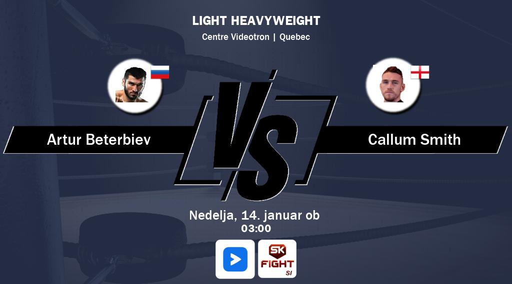 Prenos borbe med Artur Beterbiev in Callum Smith bo v živo na Voyo in Sportklub Fight.