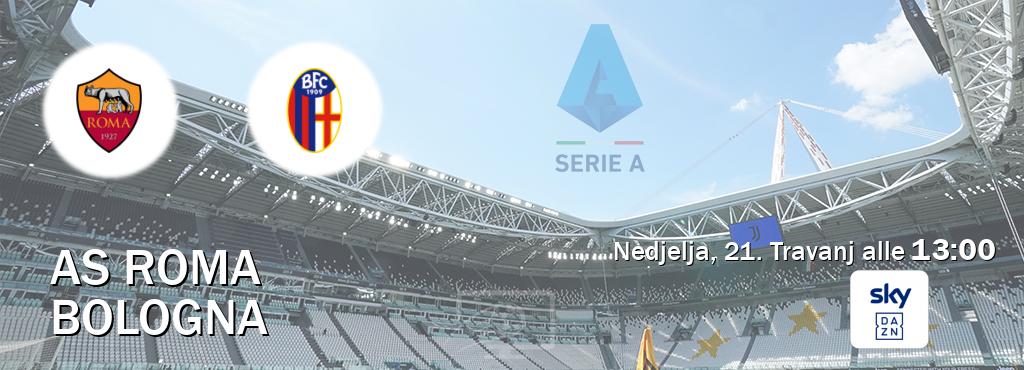 Il match AS Roma - Bologna sarà trasmesso in diretta TV su Sky Sport Bar (ore 13:00)