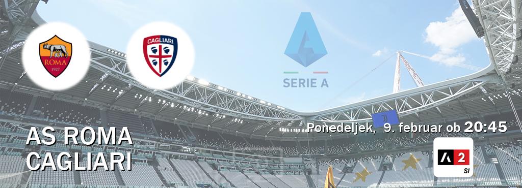 Prenos tekme med AS Roma in Cagliari v živo na Arena Sport 2 (ponedeljek,  9. februar ob  20:45 uri).
