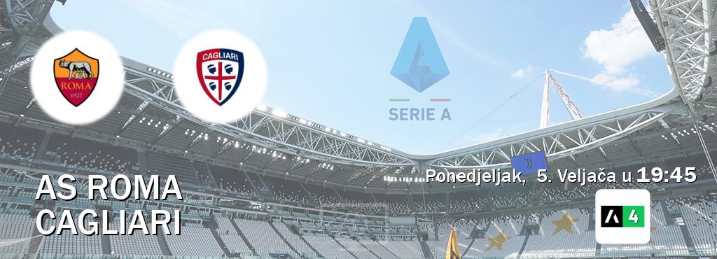 Izravni prijenos utakmice AS Roma i Cagliari pratite uživo na Arena Sport 4 (Ponedjeljak,  5. Veljača u  19:45).