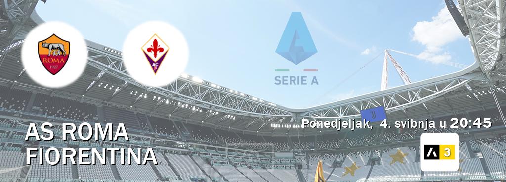 Izravni prijenos utakmice AS Roma i Fiorentina pratite uživo na Arena Sport 3 (ponedjeljak,  4. svibnja u  20:45).
