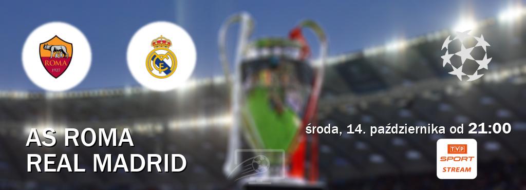 Gra między AS Roma i Real Madrid transmisja na żywo w TVP Sport.pl (środa, 14. października od  21:00).