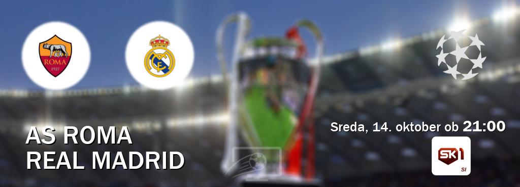 Ne zamudi prenosa tekme AS Roma - Real Madrid v živo na Sportklub 1.